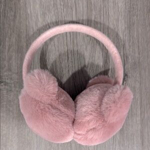 Cozy Pink Faux Fur  Bear Earmufs
